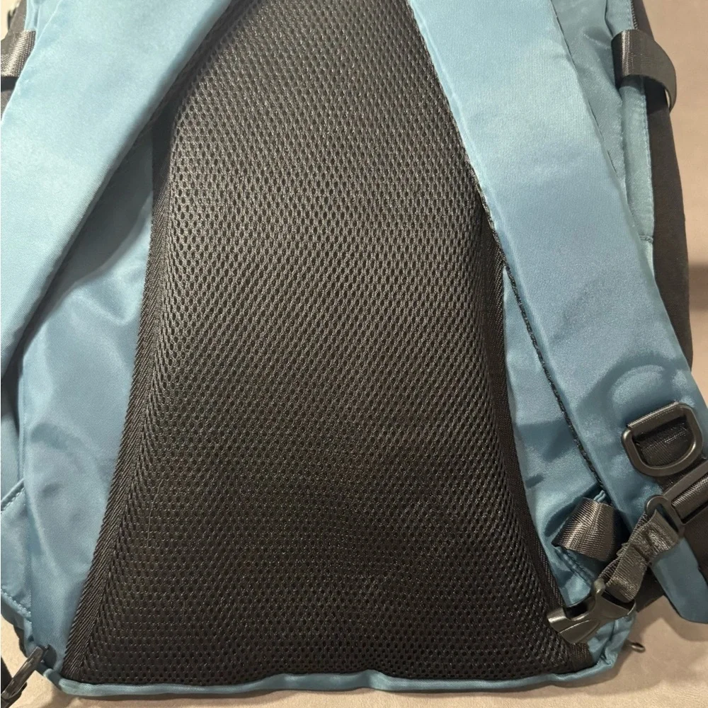 Convertible Travel Backpack w/ USB Charging Port – Teal & Black Laptop Backpack